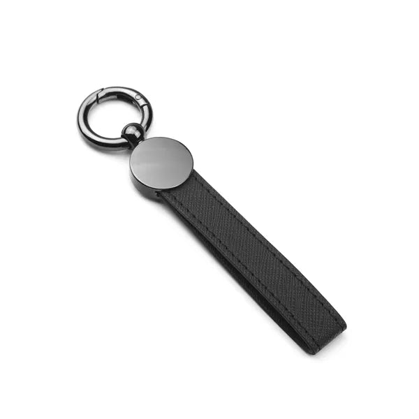 CoreLeather Gun Metal Keychain