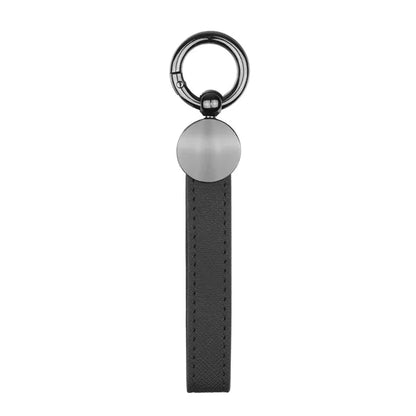 CoreLeather Gun Metal Keychain