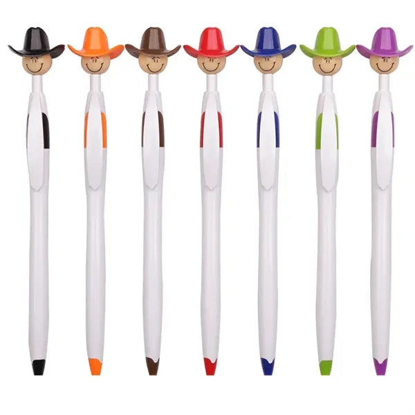 Cowboy Hat Smiley Ballpoint Pens