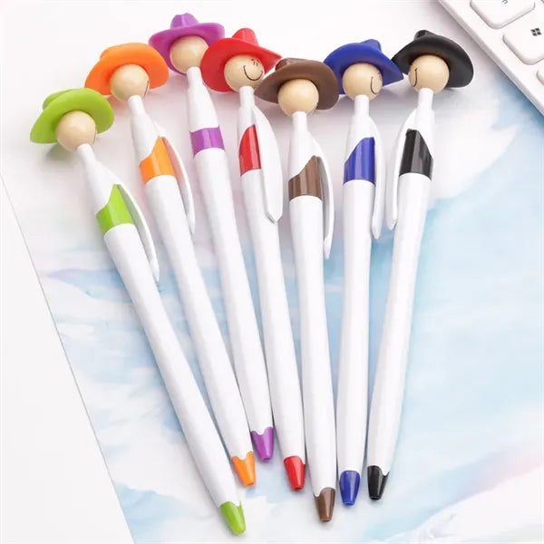 Cowboy Hat Smiley Ballpoint Pens