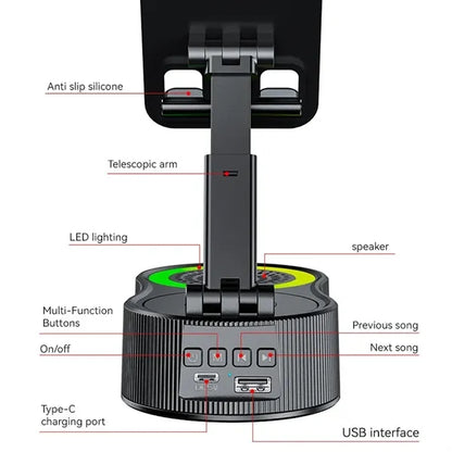 Cell Phone Stand with Bluetooth Speaker