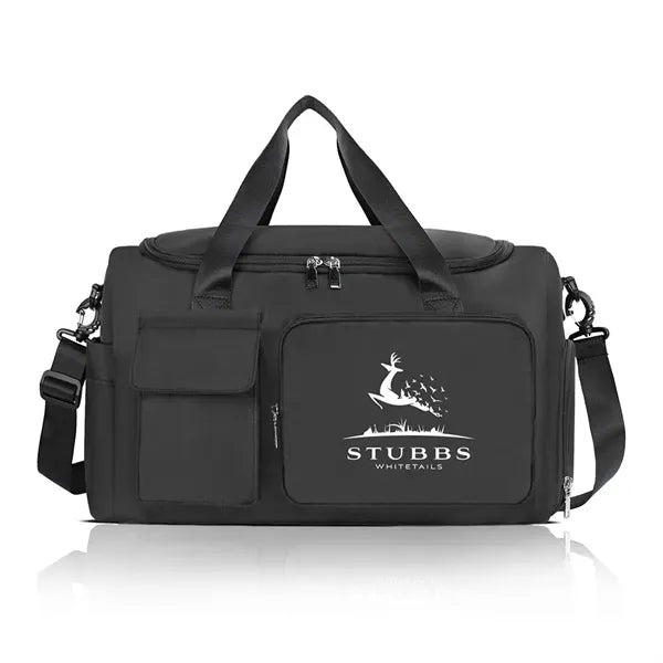 Nylon Duffel Bag With Shoes Compartment