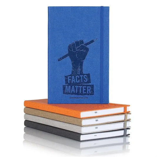 Linen Banded Medio Lined White Page Journal