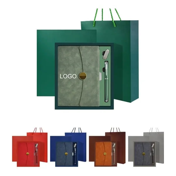 Leather Notebook Pen Thank You Gift Set