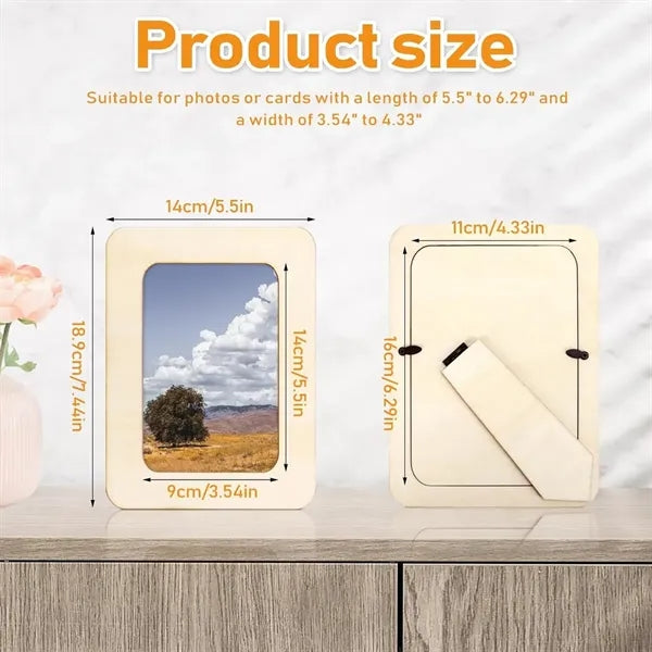 Birthday party gifts decor photo DIY wooden picture frames
