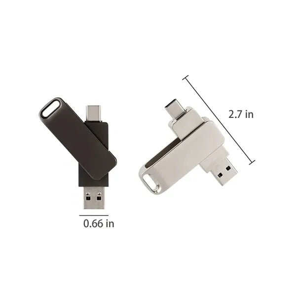 Phone Drive Flash Drives With USB Type-C Connectors 64 GB