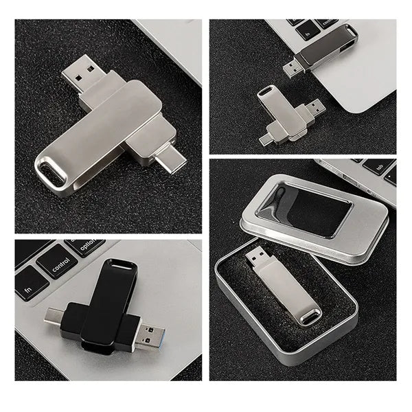 Phone Drive Flash Drives With USB Type-C Connectors 64 GB