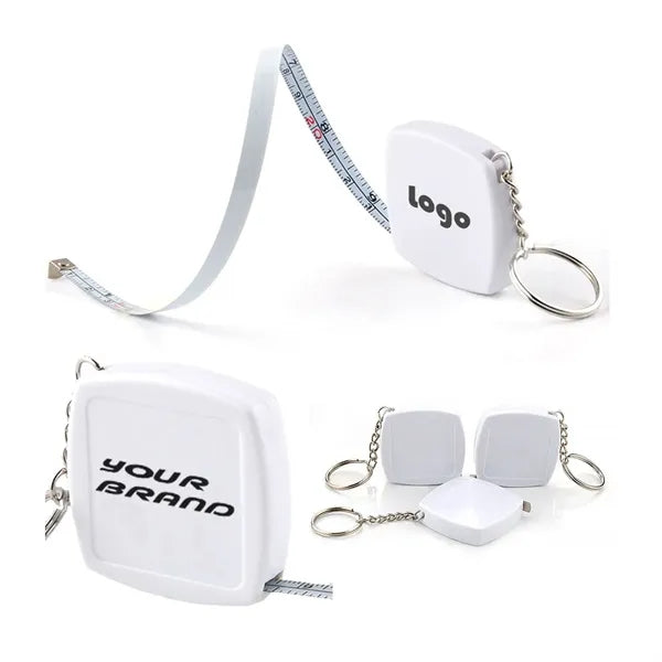 2m Retractable Rulers Measure Tape Keychains Gauging Tools