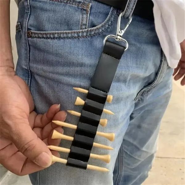Golf Bag Tag Tee Holder With Keychain