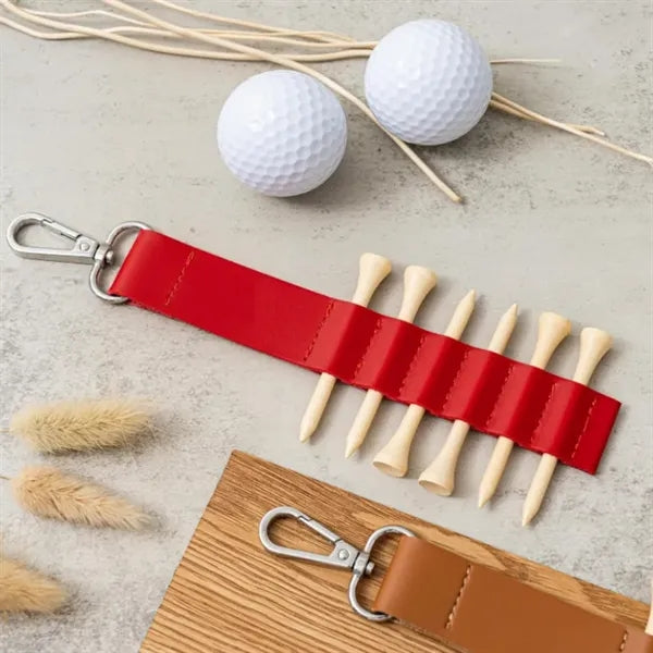 Golf Bag Tag Tee Holder With Keychain