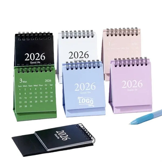 Mini Desk Calendar 2025-2026
