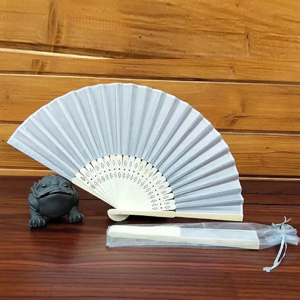 Bamboo Silk Handheld Folding Fans