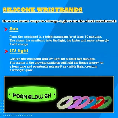 Silicone Glow-In-The-Dark Bracelet