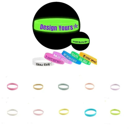 Silicone Glow-In-The-Dark Bracelet
