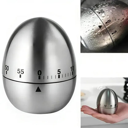 Egg Timer Stainless Steel Mechanical Count Down Timer