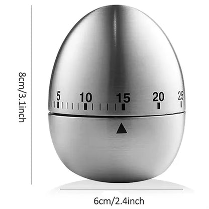 Egg Timer Stainless Steel Mechanical Count Down Timer