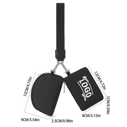 Mini Zip Dual Pouch Wristlet