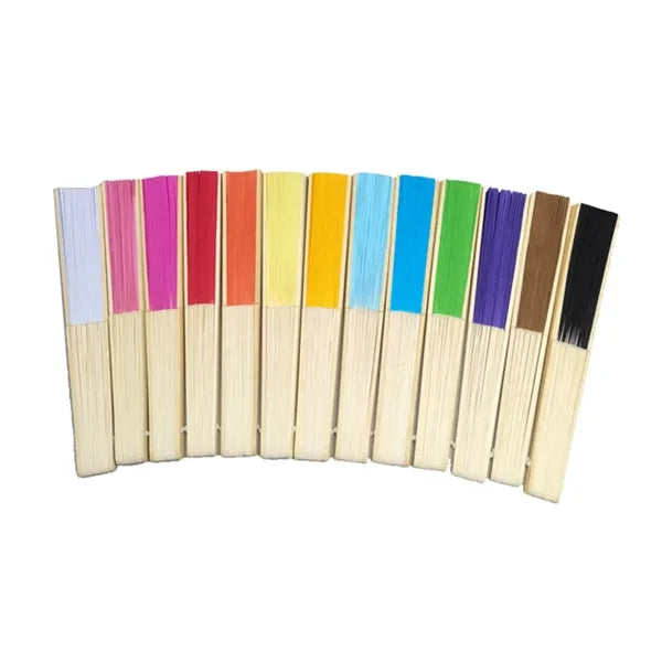 Bamboo Silk Handheld Folding Paper Fans