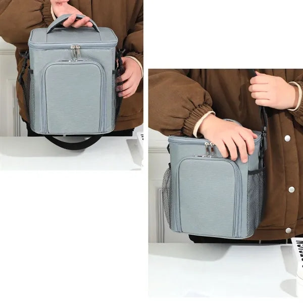 Insulated Cooler Lunch , Double-layer Bag