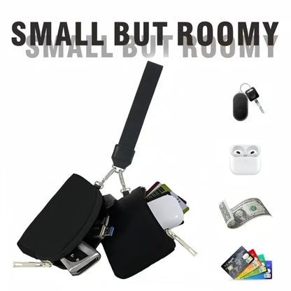 Mini Zip Dual Pouch Wristlet