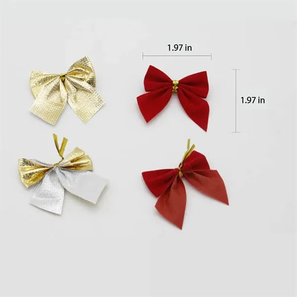 12PCS Creative Bow Decoration Gift Wrap Bows Ornaments