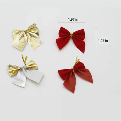 12PCS Creative Bow Decoration Gift Wrap Bows Ornaments