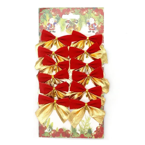 12PCS Creative Bow Decoration Gift Wrap Bows Ornaments