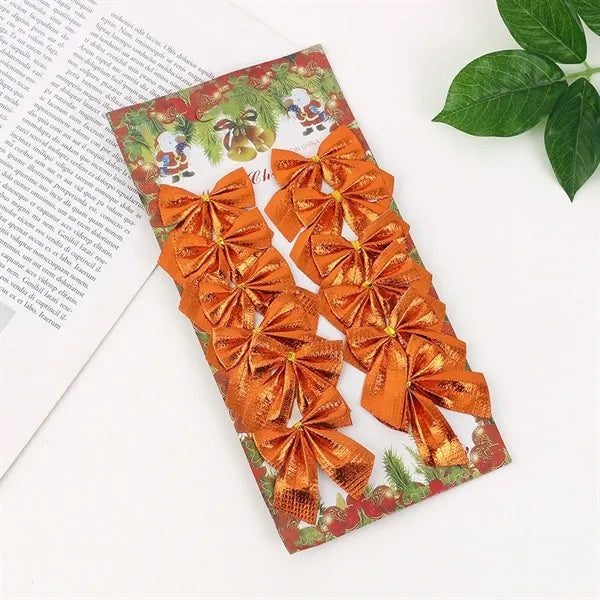 12PCS Creative Bow Decoration Gift Wrap Bows Ornaments