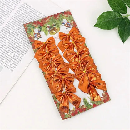 12PCS Creative Bow Decoration Gift Wrap Bows Ornaments