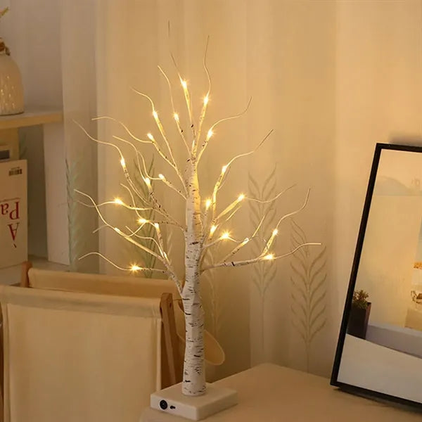 Christmas Decor Warm Lighted Birch Trees with LED Lights