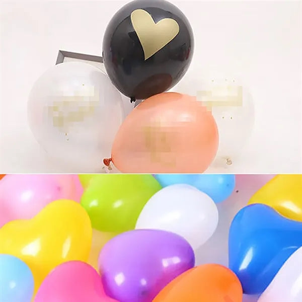 Assorted Rainbow Latex Balloons Round Bright Color Balloon