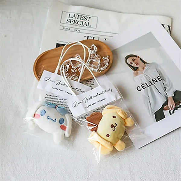 Clear Gift Bags with Handles Transparent Plastic Totes