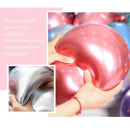 Assorted Rainbow Latex Balloons Macaron Sequins Metallic