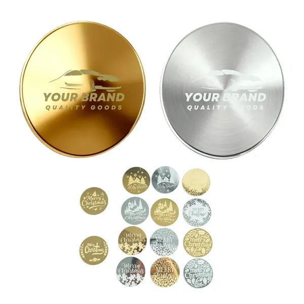 Acrylic Mirror Cupcake Toppers Disc Picks Cake Decorations