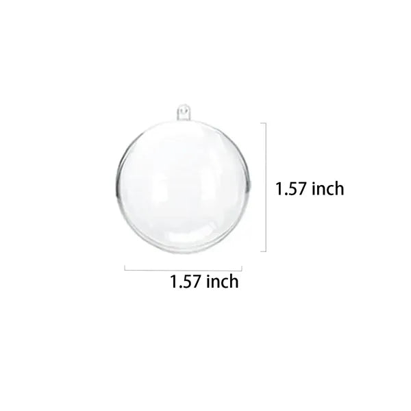 Clear Christmas Ornaments Balls Hollow Sphere for Xmas Tree