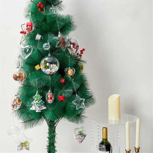 Clear Christmas Ornaments Balls Hollow Sphere for Xmas Tree