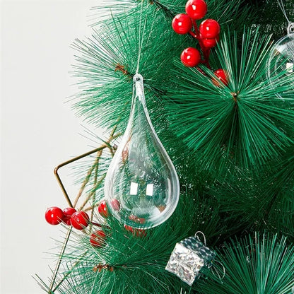 Clear Christmas Ornaments Balls Hollow Sphere for Xmas Tree