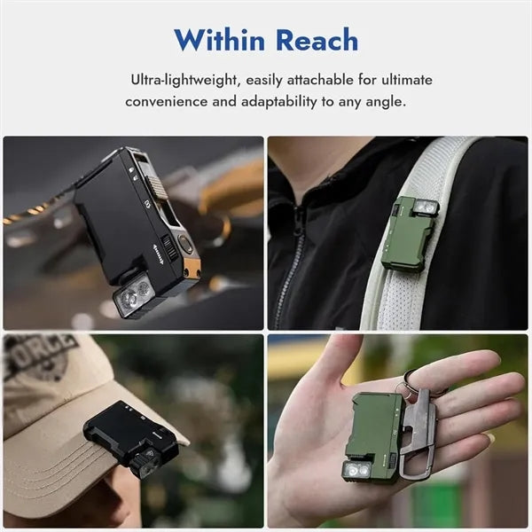 Rechargeable outdoor emergency 400 lumens EDC  flashlight