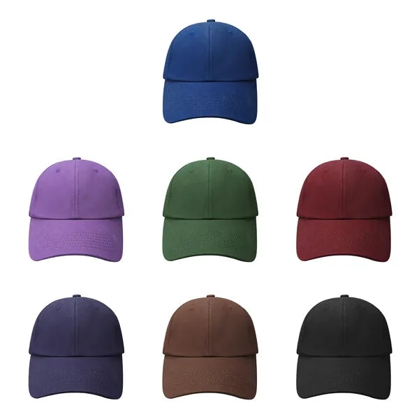 6 Panel Adjustable Unstructured Cotton Twill Baseball Cap
