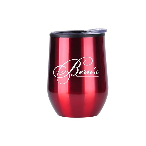 Lucca Stainless Steel Wine Tumbler- 12 oz
