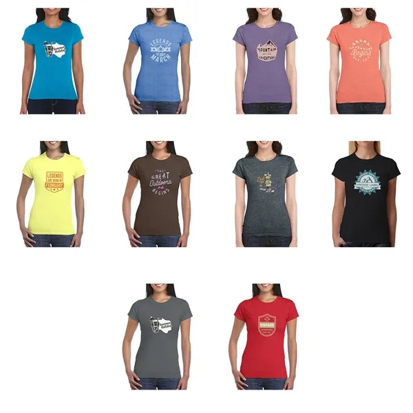 Gildan SoftStyle Ladies Junior Fit T-shirts 4.5 oz