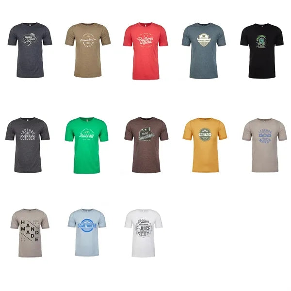 Next Level Mens Poly/Cotton Tee Shirts 3.7 oz