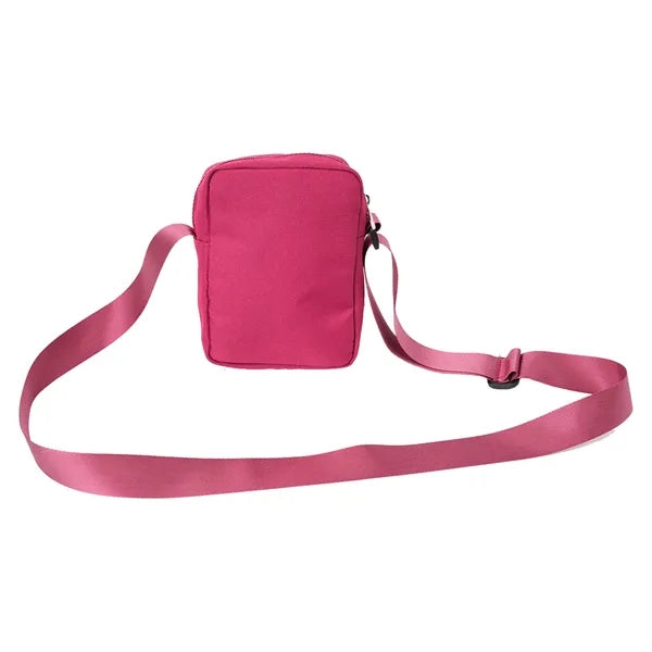 600D RPET Mini Crossbody - 6.5" x 4.75" x 2.5"