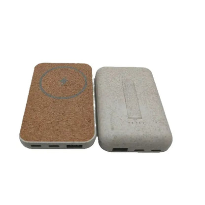 Eco Friendly Magnetic Power Bank 5000mAh Cork Wheat StrawEco