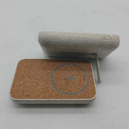 Eco Friendly Magnetic Power Bank 5000mAh Cork Wheat StrawEco