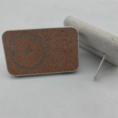 Eco Friendly Magnetic Power Bank 5000mAh Cork Wheat StrawEco