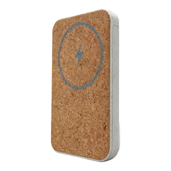 Eco Friendly Magnetic Power Bank 5000mAh Cork Wheat StrawEco