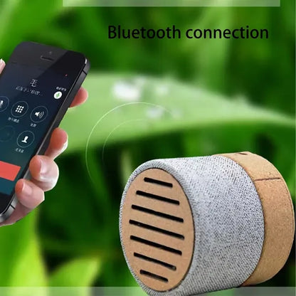 Eco Friendly Bamboo Fabric Bluetooth Speaker Portable