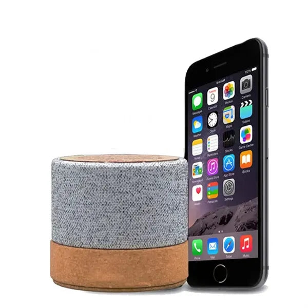 Eco Friendly Bamboo Fabric Bluetooth Speaker Portable
