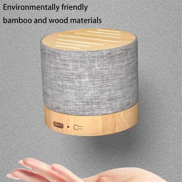 Eco Friendly Bamboo Fabric Bluetooth Speaker Portable